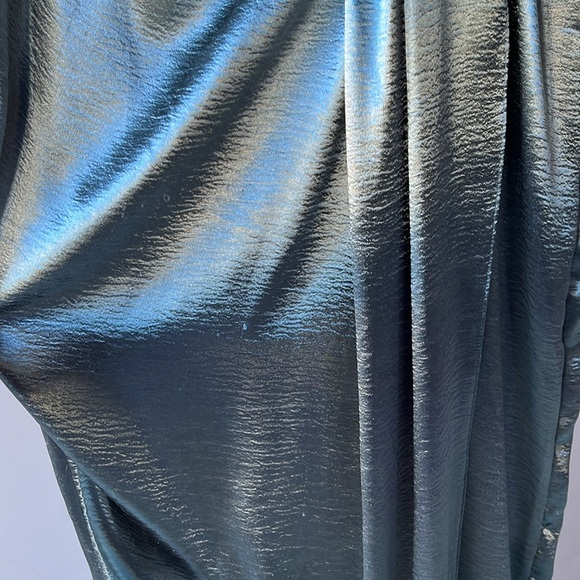 ASOS DESIGN | Marine Blue drape detail maxi dress - Picture 7 of 9